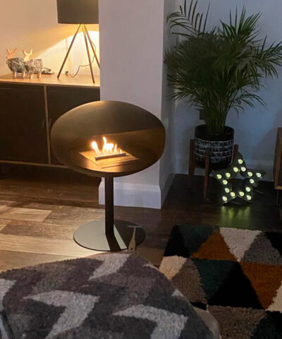 Cocoon Fires Pedestal Black