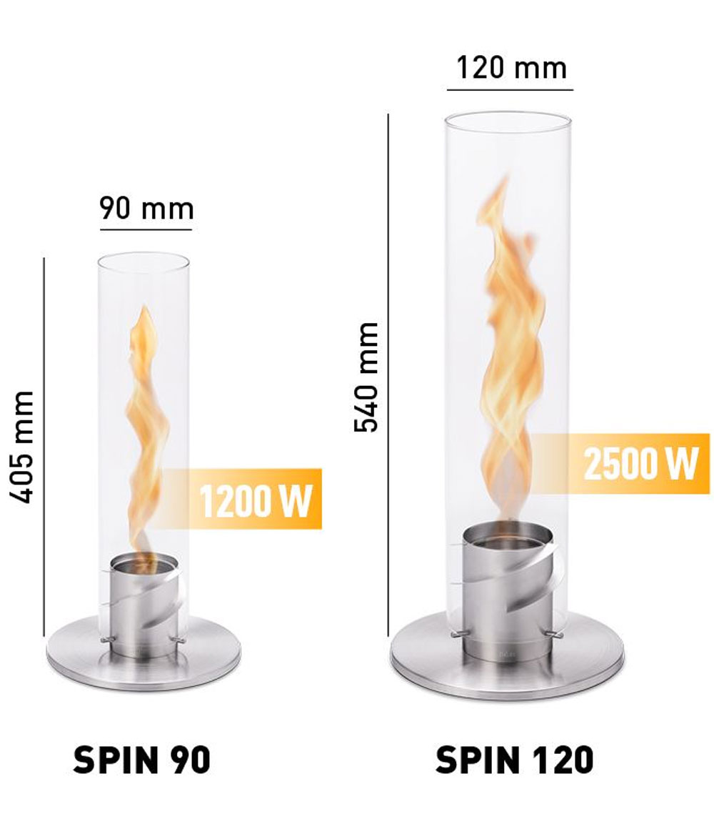 Höfats Spin Lantern Bio-Burner - Silver