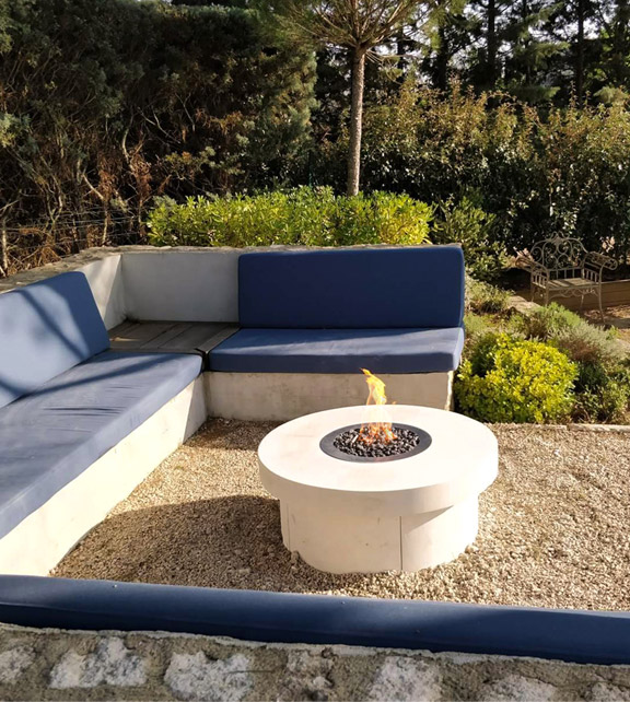 Gas fireplace Planika Galio Fire Pit Insert Automatic