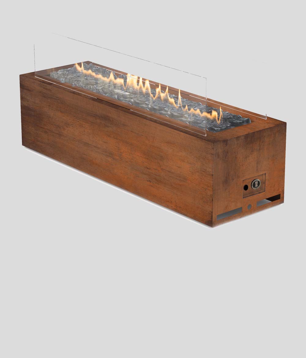 Gas Fireplace Planika Galio Corten Manual