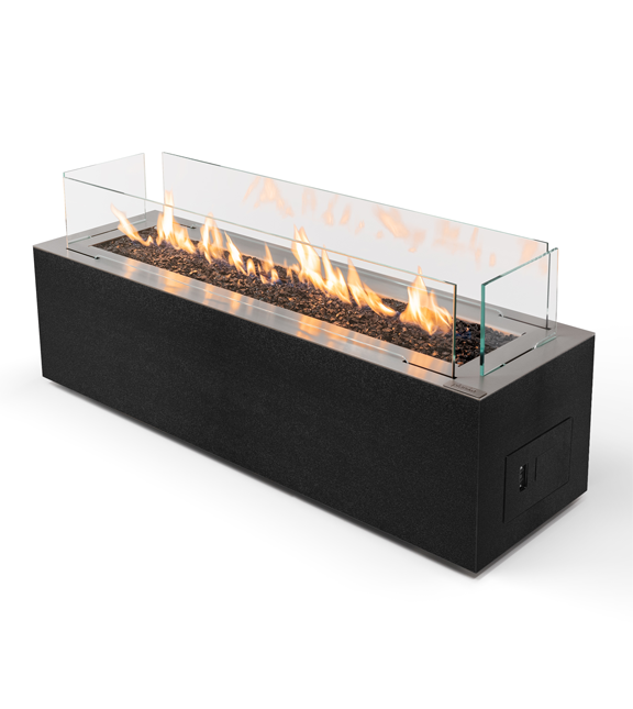 Gas outdoor fireplace Planika Galaxy Black