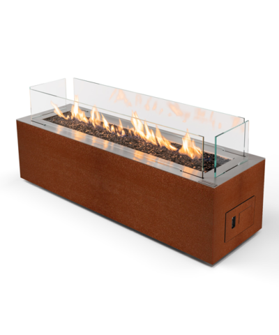 Gas outdoor fireplace Planika Galaxy Corten 1150