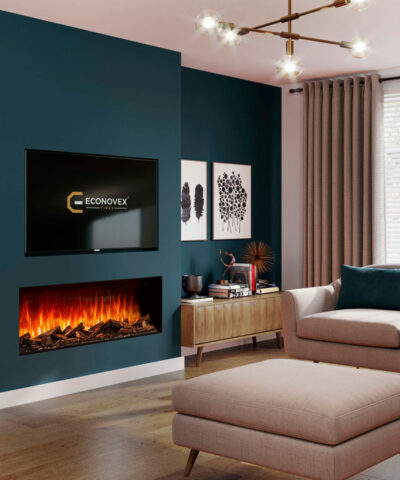 Electric fireplace Econovex Media Wall Electric Fire 1270