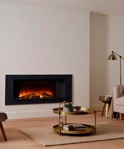Electric fireplace British Fires Holbury electric fire suite grey mdf