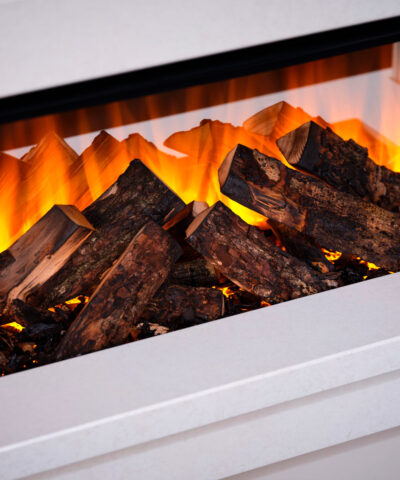 Electric fireplace British Fires Holbury electric fire white mdf