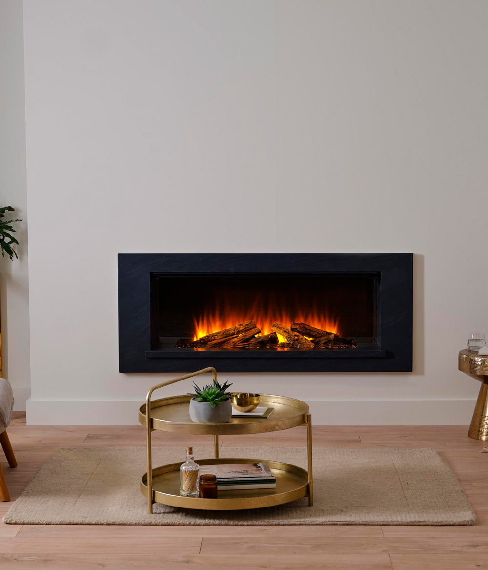 Electric fireplace British Fires Holbury electric fire white mdf