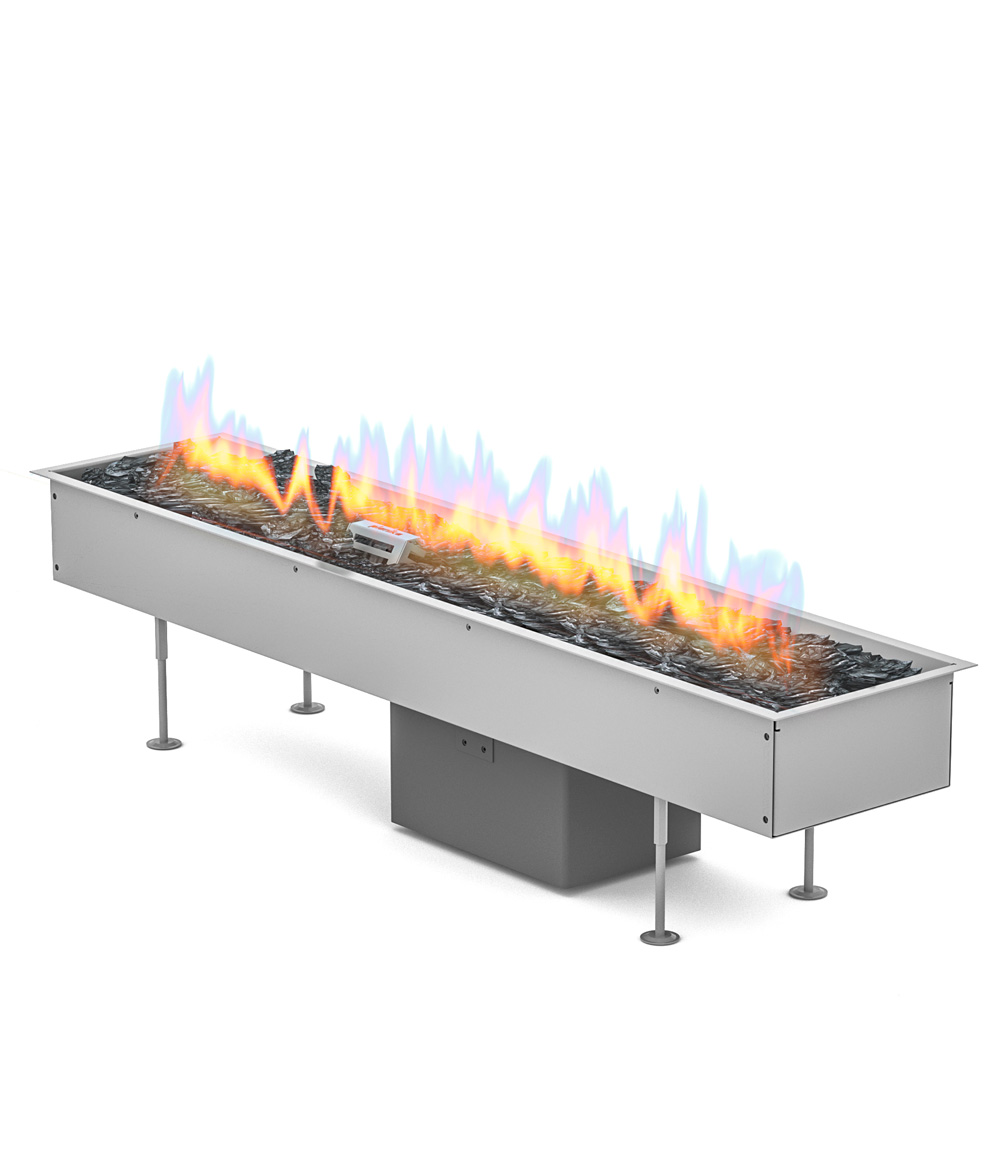 Gas outdoor fireplace Galio Insert Automatic 1000