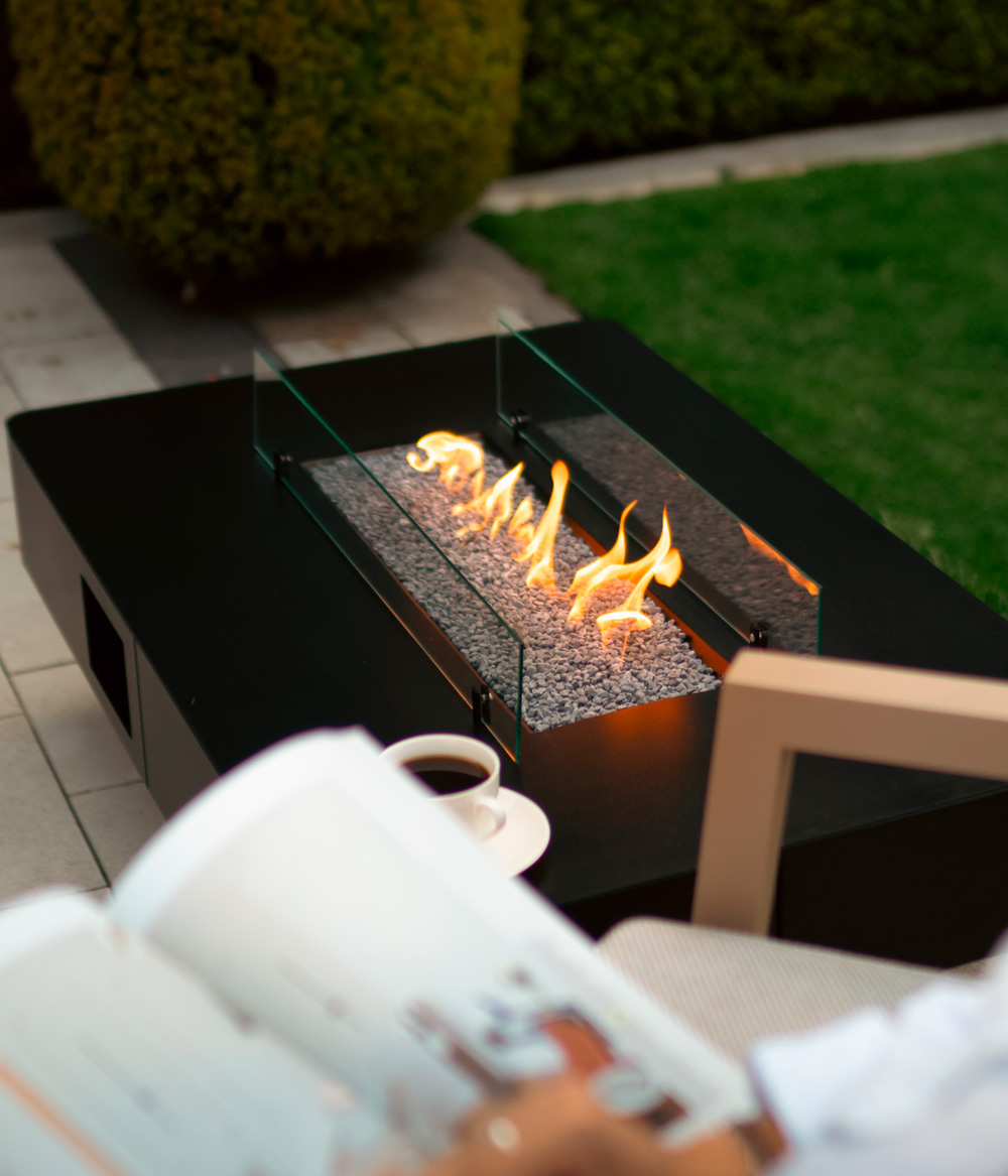 Gas outdoor fireplace Planika RIO Table